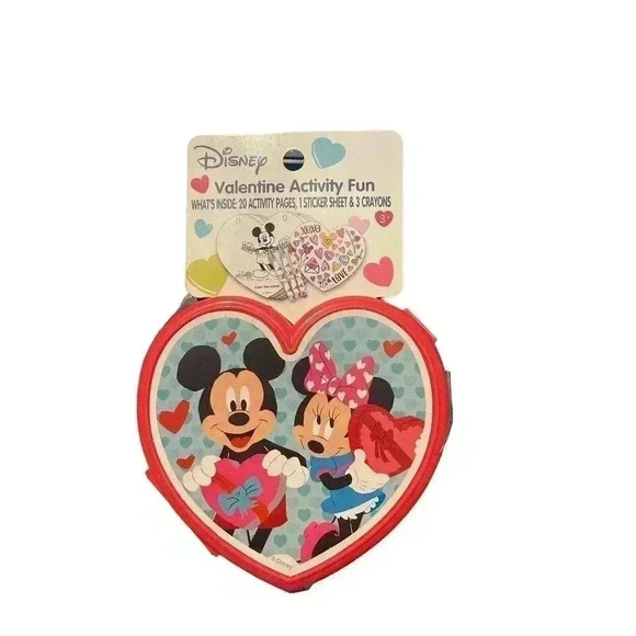 DISNEY ACTIVITY FUN WITH STICKER SHEET AND CRAYONS - Picture 1 of 2